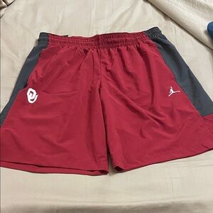 Jordan Men's OU Crimson and Black Athletic Shorts